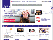 Tablet Screenshot of deltacable.com
